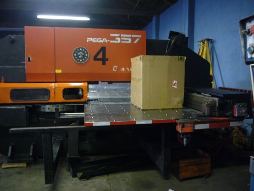 33 Ton, AMADA, PEGA 357 FANUC 04PC, 44sta., 2 A/I, MFG: 1993