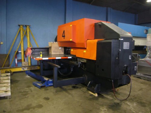 33 Ton, AMADA, PEGA 357 FANUC 04PC, 44sta., 2 A/I, MFG: 1993