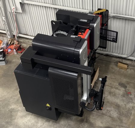 44 TON X 4' AMADA EGB4010E-M15, INSTALLED BUT NEVER IN PRODUCTION,MISC TOOLS