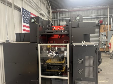 44 TON X 4' AMADA EGB4010E-M15, INSTALLED BUT NEVER IN PRODUCTION,MISC TOOLS