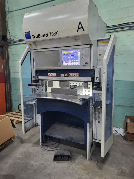 36 Ton X 40 Trumpf TruBend 7036 CNC Press Brake,MFG:2013