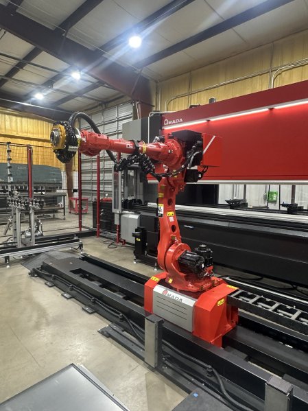 240 Ton X 161 Amada HG2204ARm Robotic Bending Cell w/Auto Tool Changer,Mfg:2024