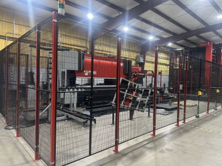 240 Ton X 161 Amada HG2204ARm Robotic Bending Cell w/Auto Tool Changer,Mfg:2024