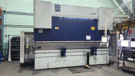 400 TON X 160 MVD C400-4300, CNC,(Y1,Y2,X,R) HYDRAULIC CLAMPING ON RAM,MFG:2019