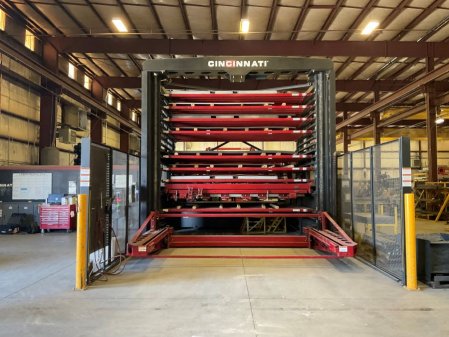 8000 WATT CINCINNATI CL-980 FIBER LASER,6' X 12', 8SHELF TOWER,MFG:2018,
