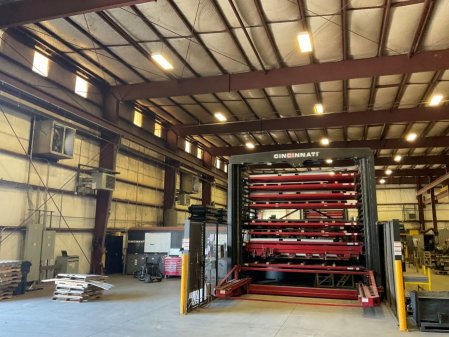 8000 WATT CINCINNATI CL-980 FIBER LASER,6' X 12', 8SHELF TOWER,MFG:2018,