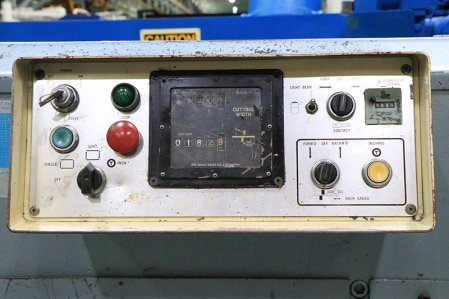 3/16 x 6' AMADA M2045,FRONT OPERATED POWER BACK GAUGE,MFG:1977