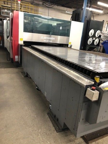 4500 WATT MITSUBISHI ML-3015 EX CO2 LASER,MFG: 2012,