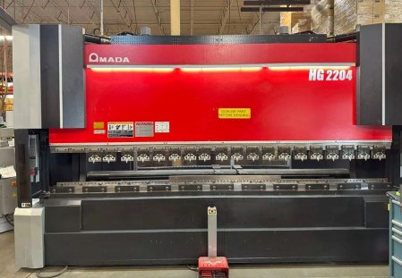 250 TON X 169.3 AMADA HG2204M10 AMADA AMNC/3I,8-AXIS,MFG:2016