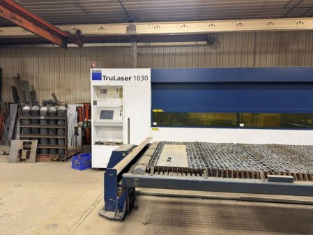 3000 WATT TRUMPF TRULASER 1030 FIBER LASER,MFG:2014