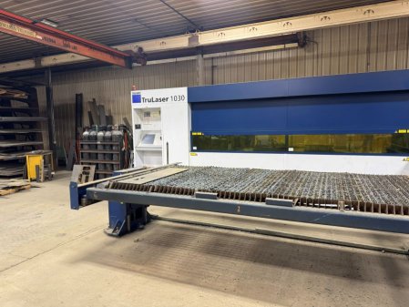 3000 WATT TRUMPF TRULASER 1030 FIBER LASER,MFG:2014