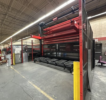 33 TON AMADA ELMK3610NT,4000 WATT,60 X 100 ,AS III AUTOMATED TOWER,MFG:2012