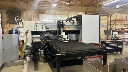 22TON TRUMPF 1000 S19 LARGE FORMAT CNC PUNCH W/SHEETMASTER & SORTMASTER,MFG:2024