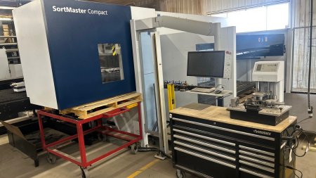 22TON TRUMPF 1000 S19 LARGE FORMAT CNC PUNCH W/SHEETMASTER & SORTMASTER,MFG:2024