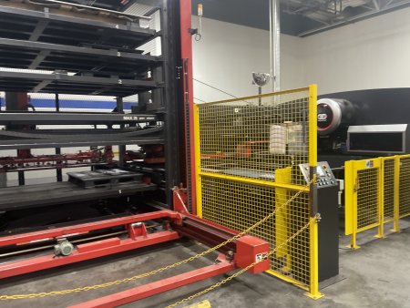 33 TON AMADA ELMK3610NT,4000 WATT,60 X 100 ,ASR 510M 6 SHELF TOWER,MFG:2008