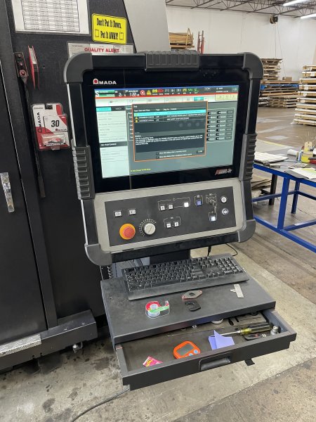 9000 WATT AMADA REGIUS 3015 AJE LINEAR DRIVE FIBER LASER,MFG:2021