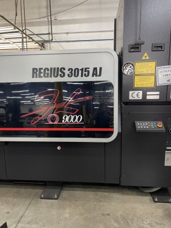 9000 WATT AMADA REGIUS 3015 AJE LINEAR DRIVE FIBER LASER,MFG:2021