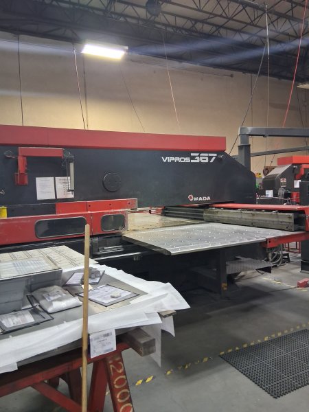 33 Ton, AMADA, VIPROS 367, FANUC O4PC,MFG:1995