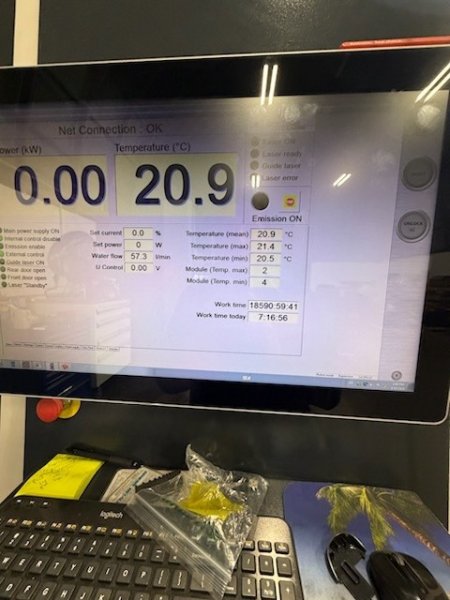 3000 WATT BYSTRONIC BYSMART FIBER 3015 LASER,MFG: 2017