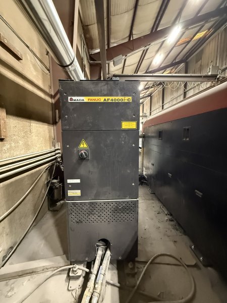 4000 WATT AMADA LC3015F1NT CO2 LASER, MFG:2012 APPROX:29,200 HOURS