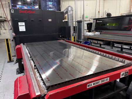 4000 WATT AMADA VENTIS 3015AJ FIBER LASER W/LOCUS BEAM CONTROL TECHNOLOGY, 2019