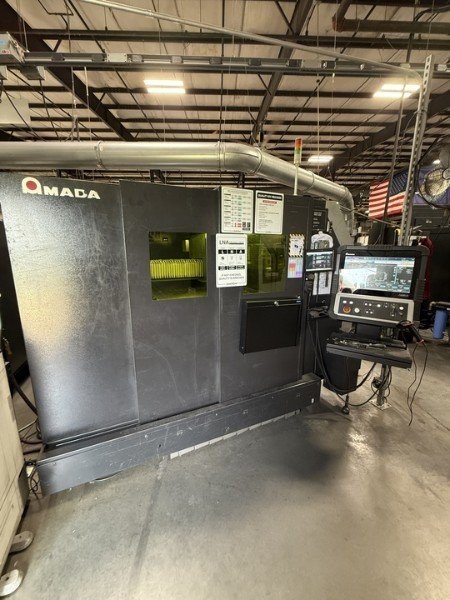 4000 WATT AMADA VENTIS 3015AJ FIBER LASER W/LOCUS BEAM CONTROL TECHNOLOGY, 2019