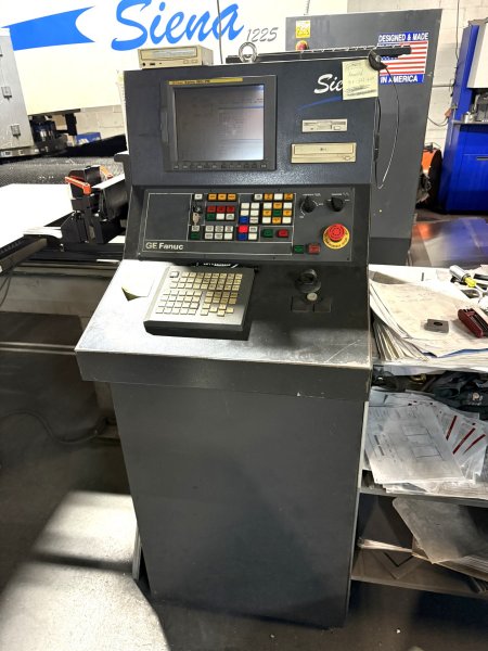 22 TON STRIPPIT LVD SEINA 1225,FANUC CNC,THICK TURRET, 50 X 100 ,MFG:2004
