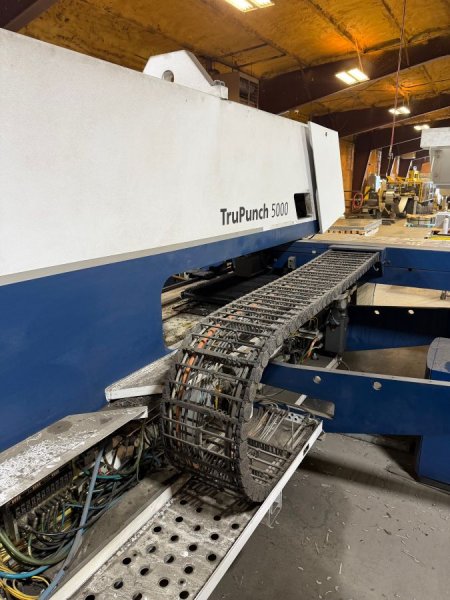 25 TON TRUMPF TRUPUNCH 5000-1600,SHEETMASTER, GRIPMASTER,MANUFACTURED:2009