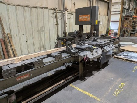 18 x 20 MARVEL 81A9/M3M VERTICAL BANDSAW,MFG:1982