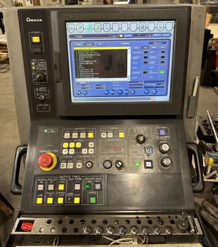 4000 WATT AMADA FOM2 3015NT CO2 LASER,MFG:2012 APPROX:9500 LEFT ON TURBO BLOWER