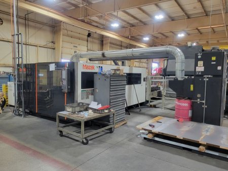 4000 WATT MAZAK OPTIPLEX 3015 FIBER LASER, AUTOMATION TYPE II,MANUFACTURED:2013