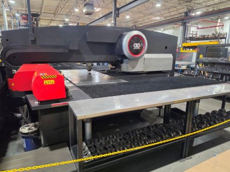 33 TON AMADA EMLK3610NT CO2 LASER/TURRET PUNCH COMBINATION MACHINE,MFG:2010