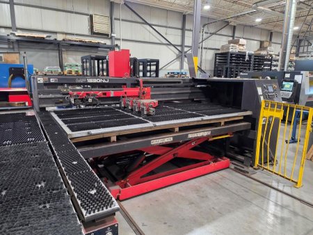 33 TON AMADA EMLK3610NT CO2 LASER/TURRET PUNCH COMBINATION MACHINE,MFG:2010