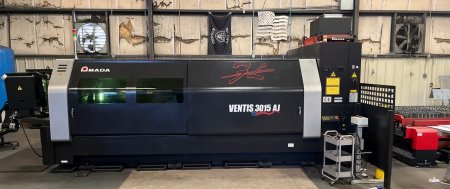 4000 WATT AMADA VENTIS 3015AJ FIBER LASER W/LOCUS BEAM CONTROL TECHNOLOGY, 2021