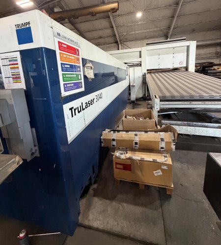 6000 WATT TRUMPF 3040 FIBER AUTOMATED FIBER LASER,MANUFACTURED: 2018