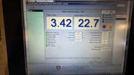 MESSER METALMASTER XCEL 6015 FIBER LASER AND PLASMA MACHINE,MFG:2015